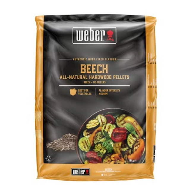 Vendita online Pellet di legno aroma Faggio Weber 